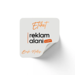 Yapışkanlı Etiket Sticker (8cmx8cm)