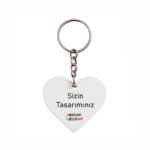 Baskılı Pvc Kalpli Anahtarlık