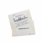 Hediye Notu / Teşekkür Kartı 1000 Adet 5.8cmx5.2cm