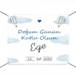 Doğum Günü Afiş / Branda / Pankart / Doğum Günü Süsleri