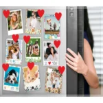 Buzdolabı Magnet Mıknatıs Kalp 6x6cm (10 ADET) - Not-resim Tutucu Buzdolabı Magnet