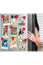 Buzdolabı Magnet Mıknatıs Kalp 6x6cm (10 ADET) - Not-resim Tutucu Buzdolabı Magnet