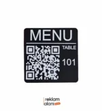 Cafe/Restorant QR MENÜ 6x6cm - Görsel 2