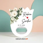 Düğün Nişan Söz Nikah Hediyesi - Lale Magnet Açacak