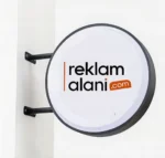 Çift Taraflı Işıklı 50cm Çap / Vakum Pleksi / Yuvarlak Fener Tabela
