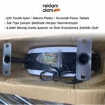 Çift Taraflı Işıklı 50cm Çap / Vakum Pleksi / Yuvarlak Fener Tabela - Görsel 2