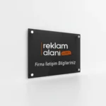 Siyah Pleksi Kapı Tabelası