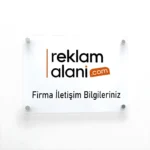 Beyaz Pleksi Kapı Tabelası