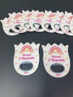 Lale Açacak Magnet, Kız Bebek Magneti 2 Yaşında , Yeni Doğan, Doğum Günü Hediyelikleri - Görsel 3