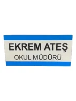 Sınıf ve Derslik Kapı İsimlikleri