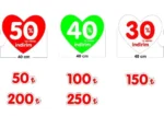 Mağaza Vitrin Cam Indirim Ve Fiyat Etiketi Yazıları 8'li Ürün Baskılı Folyo Yapıştırma - Görsel 2