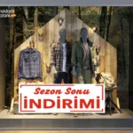 Mağaza Vitrin Cam Sezon Sonu İndirim Etiketi Baskılı Folyo Yapıştırma