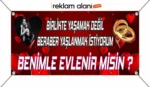 Evlilik Teklifi Afişi, Evlenme Teklifi Pankart, Kişiye Özel Tasarım Destekli 1.kalite - Görsel 3